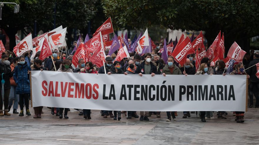 Manifestación de la Plataforma Salvemos la Atención Primaria